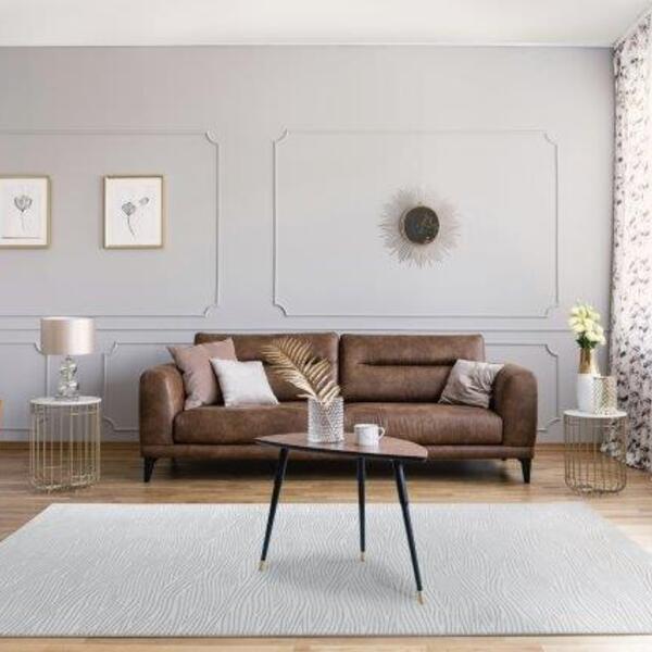 Tapete Turco Sala Sofisticato 05 - 250 X 300cm Off White/cinza