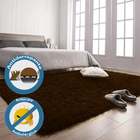 Tapete Verão Para Sala 200x140 Pelo Alto Marrom Casen