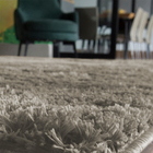 Tapete Verão Para Sala E Quarto 200x140 Pelo Alto Cinza Casen