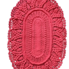 Tapete Vermelho Em Ponto Russo Artesanal