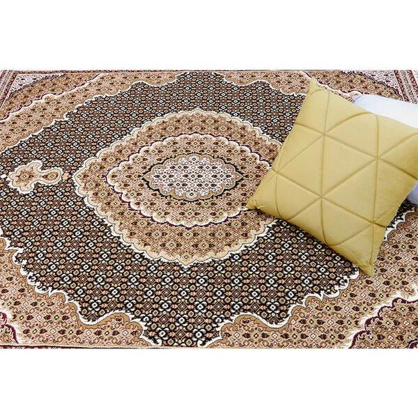 Tapete Via Star Bagdá 2120 Black 2,50x2,00 Metros Bege