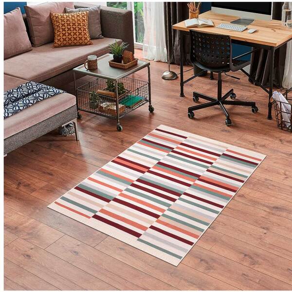 Tapete Via Star Kilim Asteca 20 3,00x2,00 Metros Vermelho