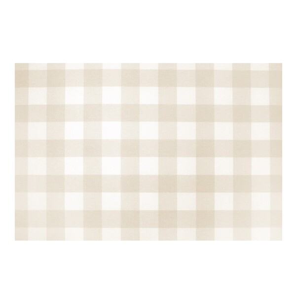 Tapete Retangular Vichy PVC Bege Áreas Internas e Externas 1,20x1,80m Kapazi