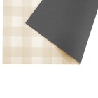 Tapete Retangular Vichy PVC Bege Áreas Internas e Externas 1,20x1,80m Kapazi