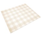 Tapete Retangular Vichy PVC Bege Áreas Internas e Externas 1,20x1,80m Kapazi