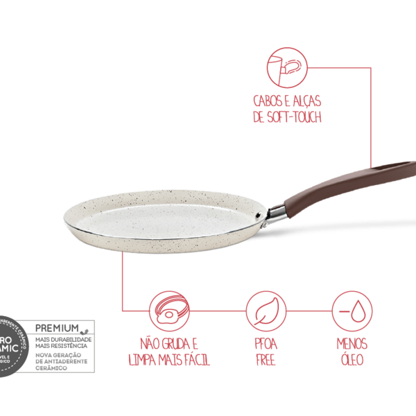 Tapioqueira E Panquequeira Ceramic Life Smart Plus 22x2cm 0 5