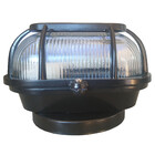 Tartaruga 1 Lâmpada E27 Preta IP22 Alumínio 00501