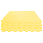 Tatame Infantil Quadrado Baby Evamax EVA Amarelo Bebê 50x50cm Cortiarte