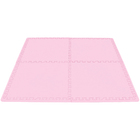 Tatame Infantil Quadrado Baby Evamax EVA Rosa Bebê 50x50cm Cortiarte