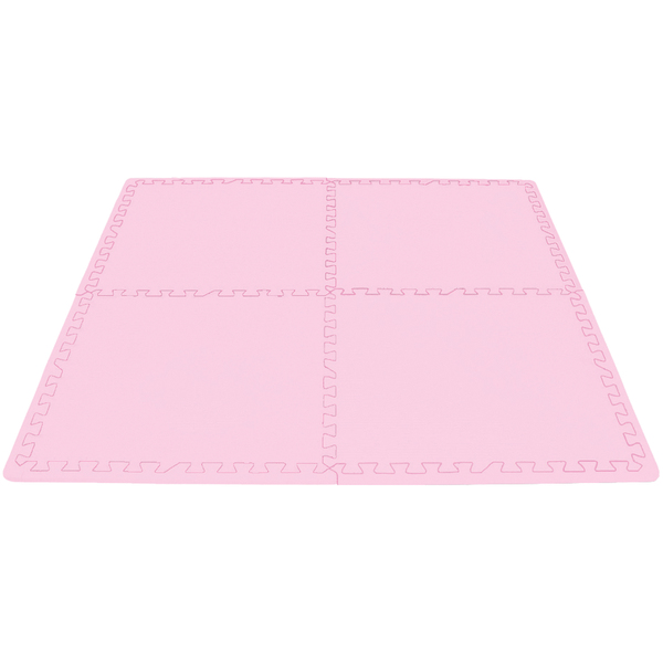 Tatame Infantil Quadrado Baby Evamax EVA Rosa Bebê 50x50cm Cortiarte