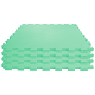 Tatame Infantil Quadrado Baby Evamax EVA Verde Bebê 50x50cm Cortiarte