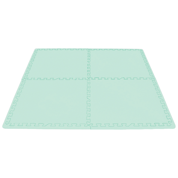 Tatame Infantil Quadrado Baby Evamax EVA Verde Bebê 50x50cm Cortiarte