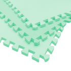 Tatame Infantil Quadrado Baby Evamax EVA Verde Bebê 50x50cm Cortiarte