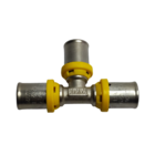 Tê 3 Saídas 16x16x16mm Emmeti Tubo Multicamada Gaspex