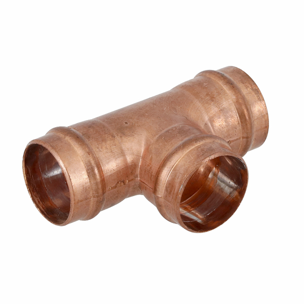 Tê 90° Cobre Liso Água Quente e Fria 22mm ou 3/4" Ramo