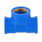 Tê 90° com Bucha Roscável e Soldável Azul 25x25mm 3/4x3/4" Plastilit