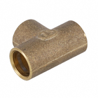 Tê 90° Latão Liso Água Quente e Fria 15mm ou 1/2" Ramo