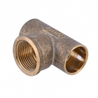 Tê 90° Latão Roscável e Liso Água Quente e Fria 22mm ou 3/4" Ramo