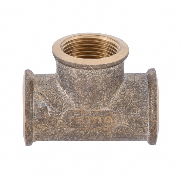 Tê 90° Latão Roscável Água Quente e Fria 22mm ou 3/4" Ramo