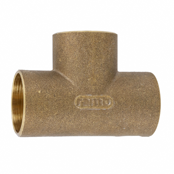 Tê 90° Latão Liso Água Quente e Fria 42mm ou 1.1/2" Ramo