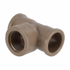 Tê 90° Roscável e Soldável Marrom 25mm 3/4" Tigre