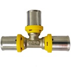 Tê   Prensar Gás 26x26x26 Multicamada Sferagas Kit Com 2 Unid