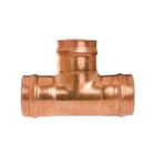 Tê Cobre Liso Água Quente e Fria 28mm ou 1" Ramo