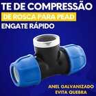 Tê De Compressão Pp 20 X 20 Rosca Femea 1/2"