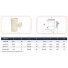 Tê De Redução Esgoto Dn150x100 Amanco