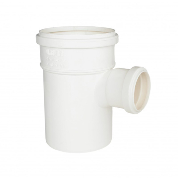 Tê de Redução para Esgoto 100x75mm ou 4"x3" Plastilit