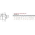Te De Redução Para Esgoto Branco - Krona, Tamanho: 100x50mm