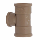 Tê de Redução Soldável Marrom 25x20mm 3/4x1/2" Plastilit