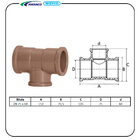 Tê De Redução Soldável Dn75x60 Amanco