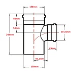 Te Esgoto Redução 150x100mm Krona - Unico