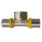 Tê Fêmea  Prensar Gás 20mmx3/4" Multicamada Sferagas Kit Com