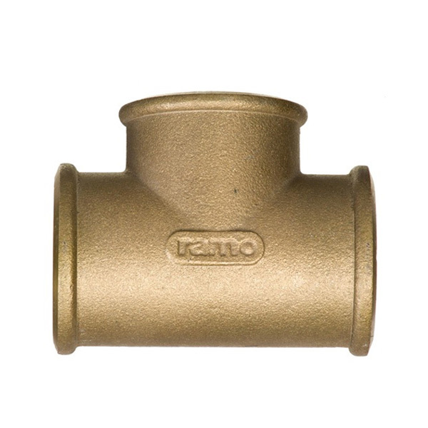 Tê Latão Roscável Água Quente e Fria 42mm ou 1.1/2" Ramo