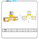 Tê Para Gás Dn 20 Amanco