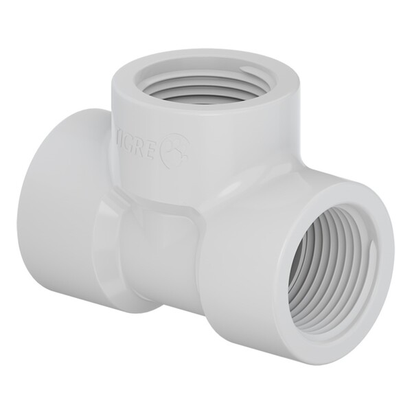 Tê PVC Branco Roscável 1.1/4" 40mm Tigre