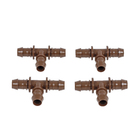 Tê Ranhurado para Tubo de Polietileno 1/2