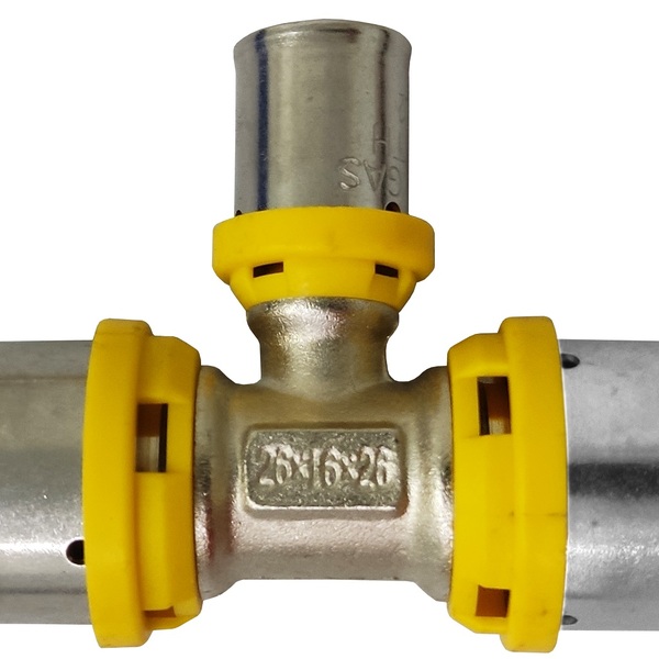 Te Redução Prensar Gás 26x26x16 Multicamada Sferagas