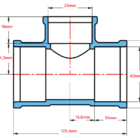 Te Redução Soldavel 60x25mm Krona - Unico