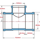 Te Redução Soldável Para Água Fria Marrom - Krona, Tamanho: 4
