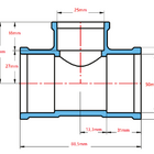 Te Redução Soldável Para Água Fria Marrom - Krona, Tamanho: 5