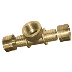 Tê Rosca Central Fêmea Pex Água 25x3/4x25 Kit C/ 4 - Emmeti