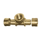 Tê Rosca Central Fêmea Pex Água 25x3/4x25 Kit C/ 6 - Emmeti