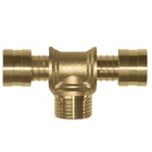 Tê Rosca Central Macho Pex Água 20x3/4x20 Kit C/ 50 - Emmeti