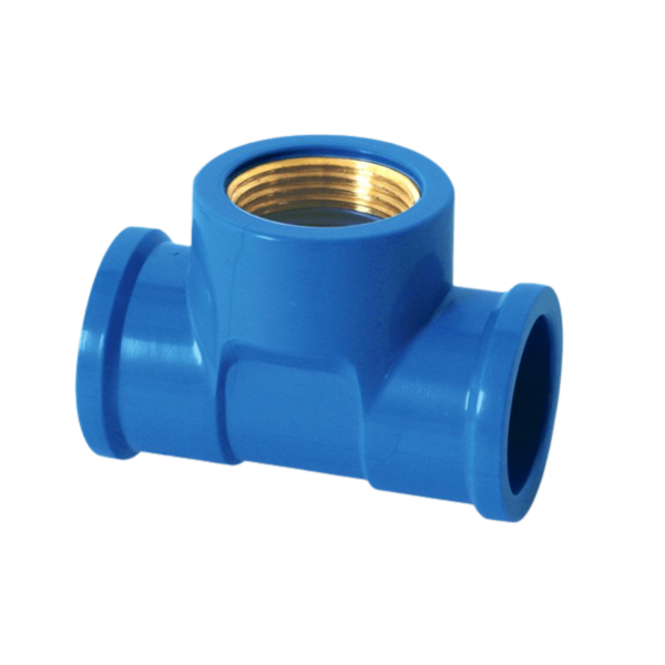 Te Soldável Azul Bucha Latão 32x3/4 Krona - Unico