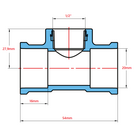 Te Soldável Com Bucha Latão Para Água Azul - Krona, Tamanho: