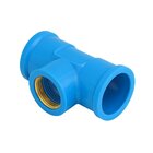 Te Soldável Com Bucha Latão Para Água Azul - Krona, Tamanho: