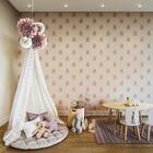 Tecido Para Parede Karsten Wall Decor Teddy Rosa